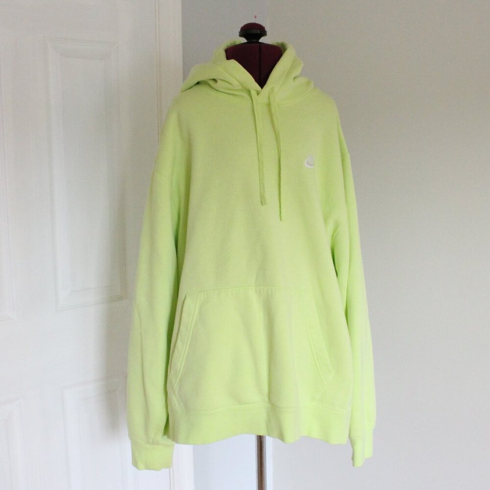 Neon Green Nike Pull-Over Hoodie